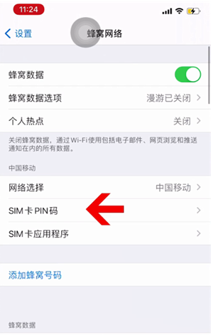 西城苹果14维修网分享如何给iPhone14的SIM卡设置密码 