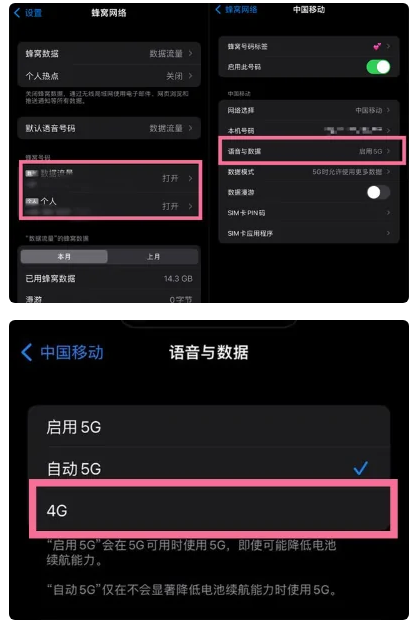 西城苹果手机维修分享iPhone14如何切换4G/5G? iPhone14 5G网络切换方法 