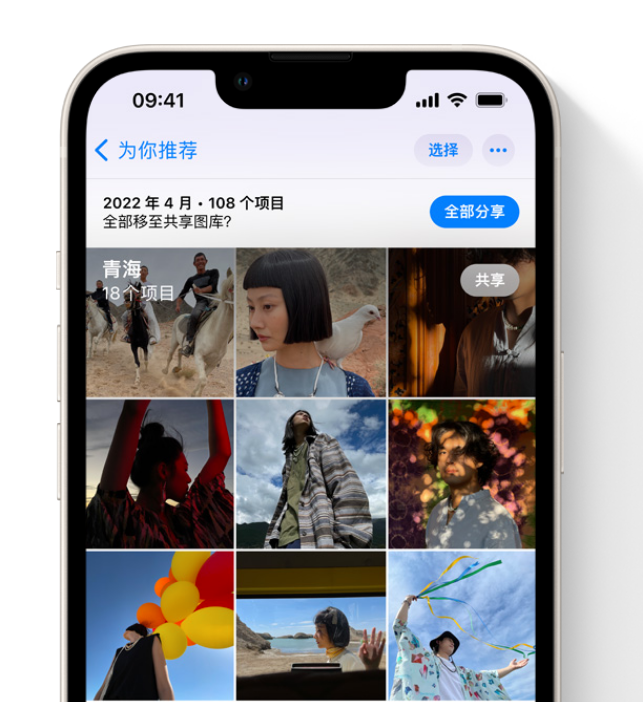 西城苹果维修网点分享在 iPhone 上使用共享图库 