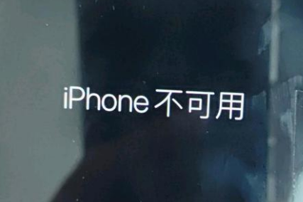 西城苹果服务网点分享锁屏界面显示“iPhone 不可用”如何解决 