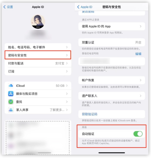 西城苹果手机维修分享iOS 16 自动验证功能开启方法 