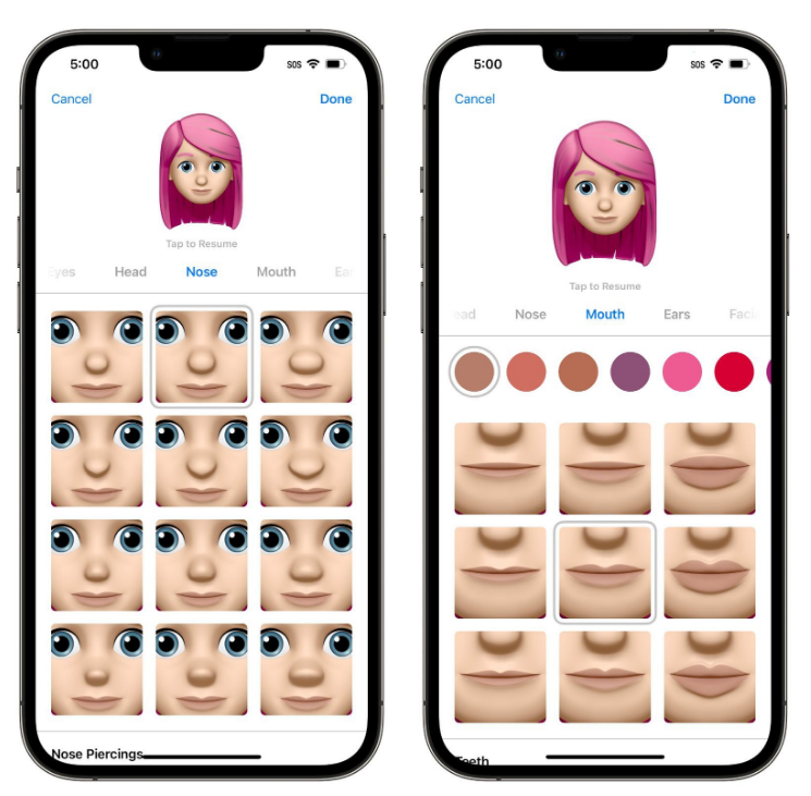 西城苹果手机维修分享​iOS 16中的拟我表情有了哪些变化和升级 